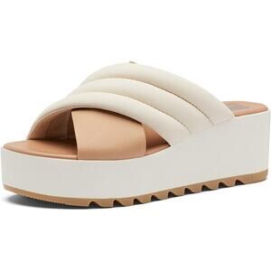 NEW Sorel Women's Cameron Flatform Puff Mules SANDALS SZ 8